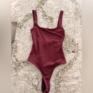 Zara Burgundy Bodysuit